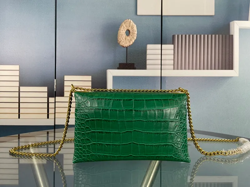 All Categories Official Website "Brand Women's Bags" Women's Bags 💙 BALENCIAGA 2023 latest Balenciaga crocodile pattern crossbody bag