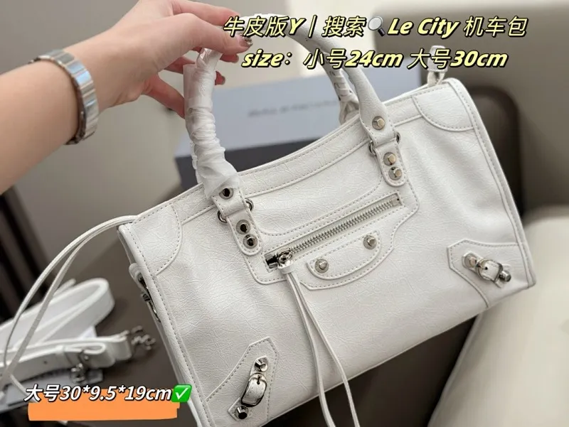 All Categories Official Website "Brand Women's Bags" Women's Bags 💙 BALENCIAGA 2025 New Balenciaga Le City Motorcycle Bag