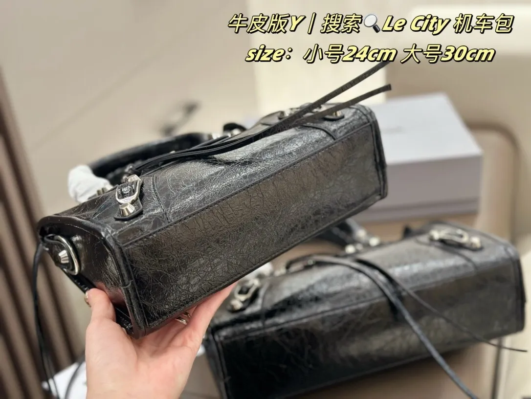 All Categories Official Website "Brand Women's Bags" Women's Bags 💙 BALENCIAGA 2025 New Balenciaga Le City Motorcycle Bag