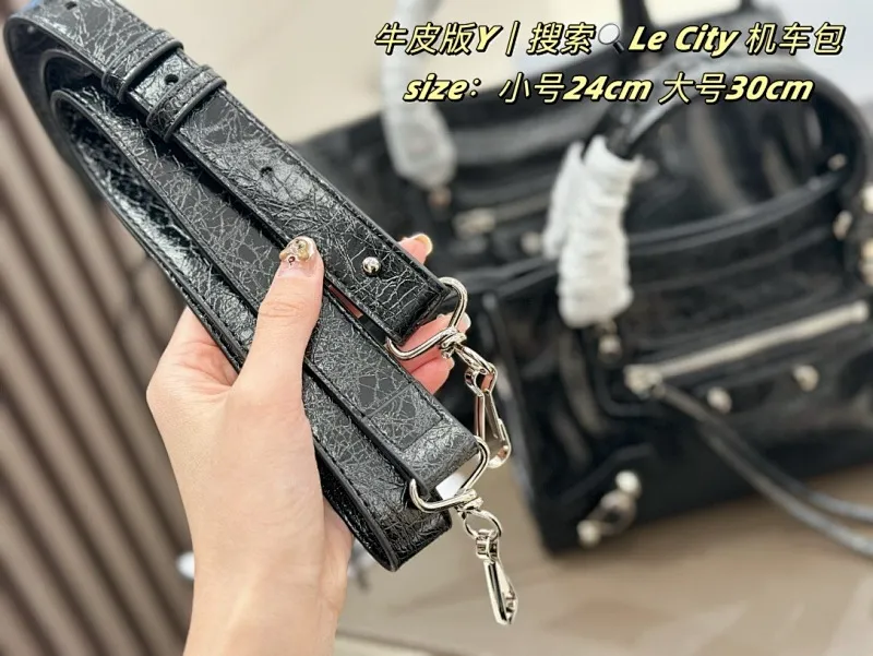 All Categories Official Website "Brand Women's Bags" Women's Bags 💙 BALENCIAGA 2025 New Balenciaga Le City Motorcycle Bag
