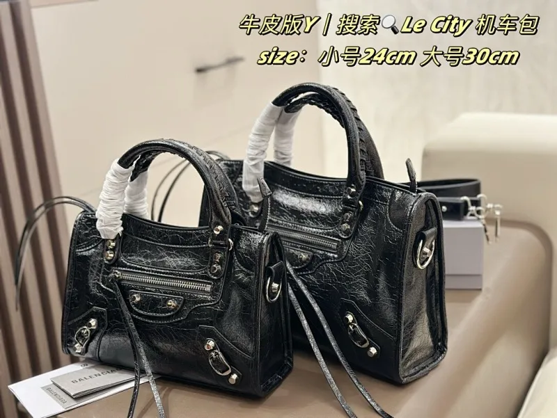 All Categories Official Website "Brand Women's Bags" Women's Bags 💙 BALENCIAGA 2025 New Balenciaga Le City Motorcycle Bag