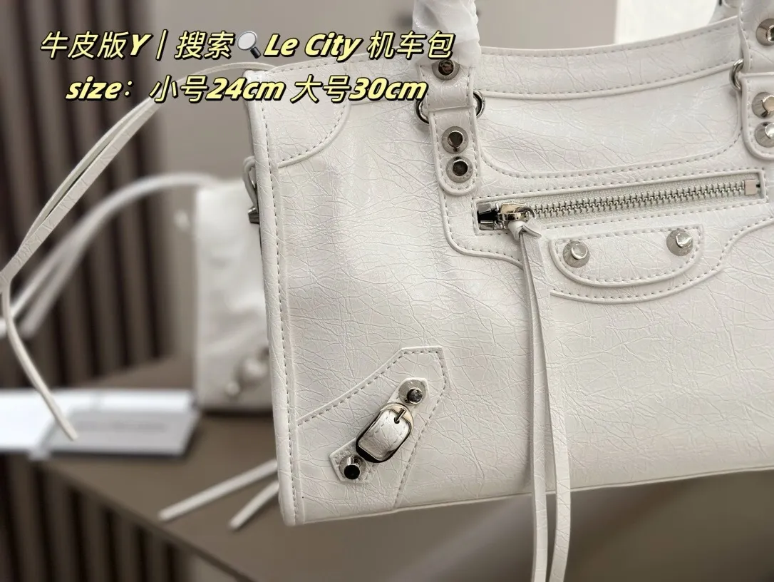 All Categories Official Website "Brand Women's Bags" Women's Bags 💙 BALENCIAGA 2025 New Balenciaga Le City Motorcycle Bag