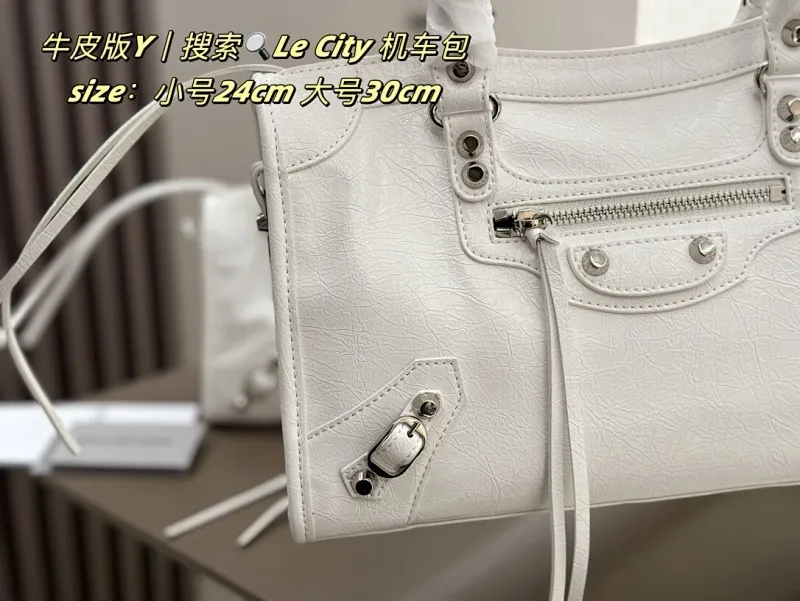 All Categories Official Website "Brand Women's Bags" Women's Bags 💙 BALENCIAGA 2025 New Balenciaga Le City Motorcycle Bag