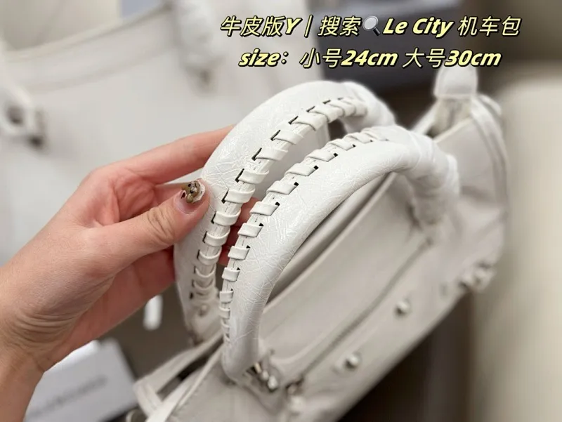 All Categories Official Website "Brand Women's Bags" Women's Bags 💙 BALENCIAGA 2025 New Balenciaga Le City Motorcycle Bag