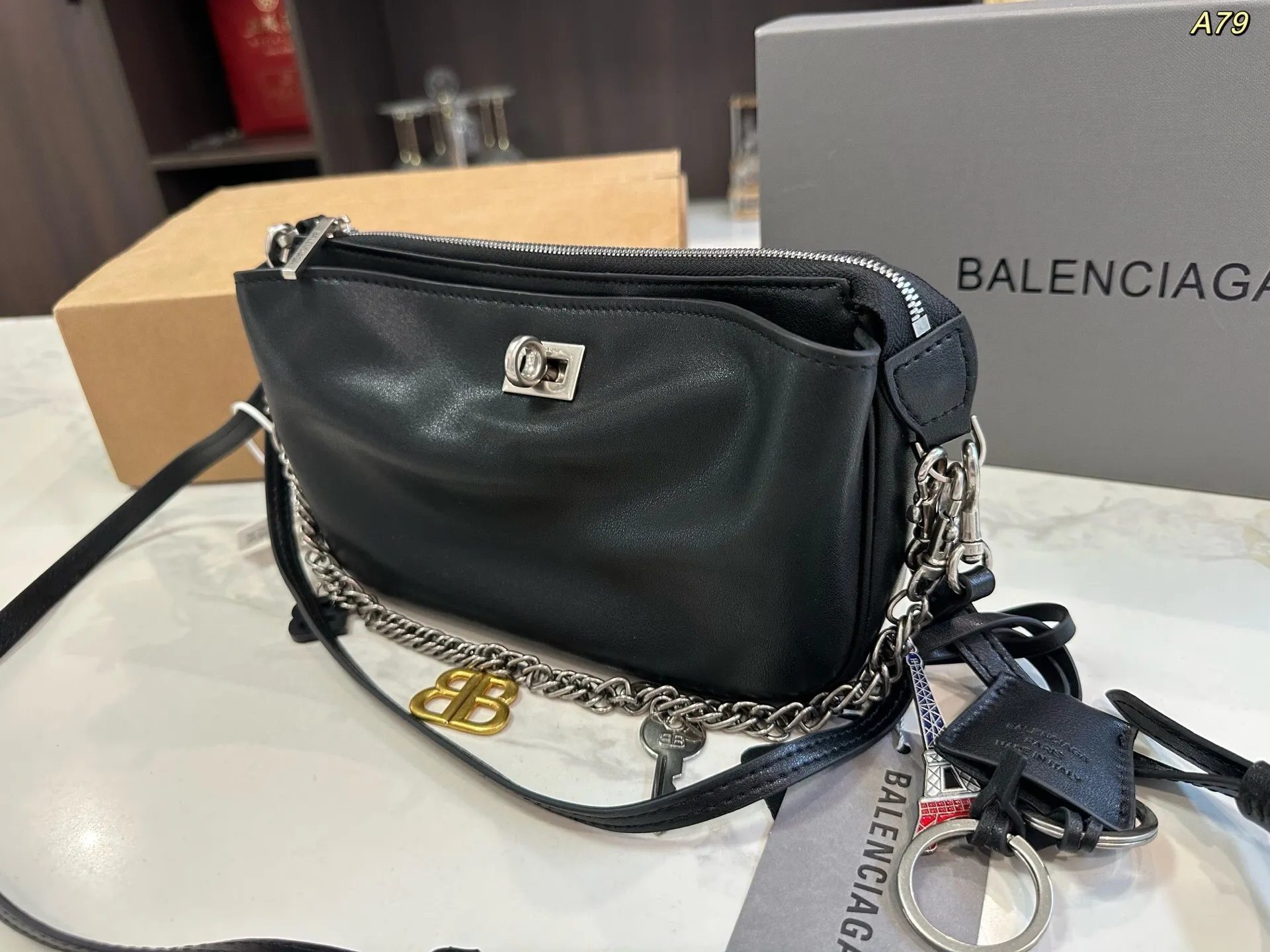 All Categories Official Website "Brand Women's Bags" Women's Bags 💙 BALENCIAGA 2025 New Balenciaga Crossbody Bag