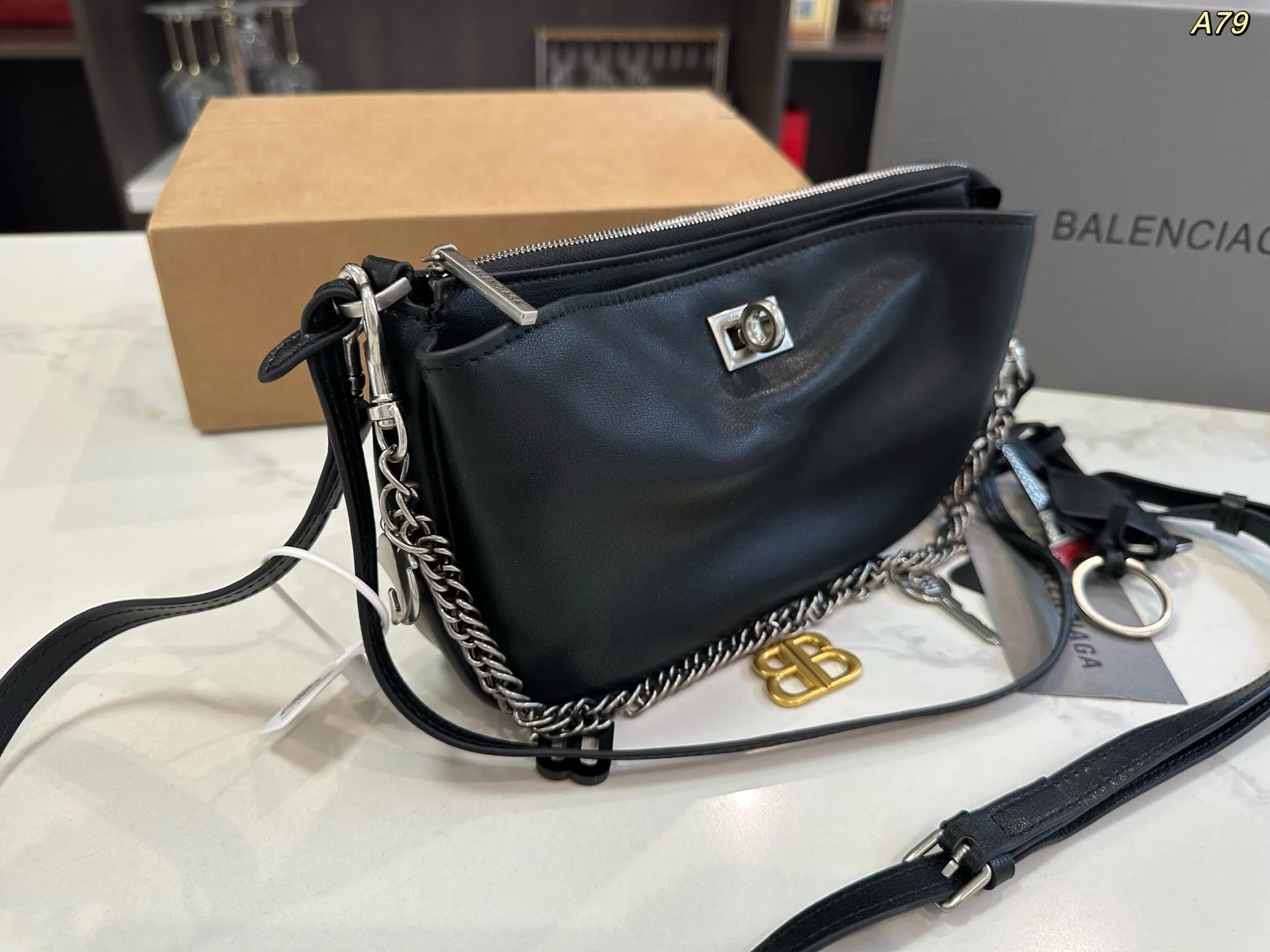 All Categories Official Website "Brand Women's Bags" Women's Bags 💙 BALENCIAGA 2025 New Balenciaga Crossbody Bag