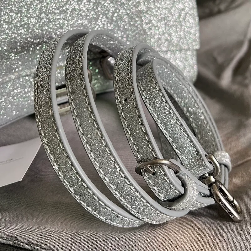 All Categories Official Website "Brand Women's Bags" Women's Bags 💙 BALENCIAGA 2026 New BALENCIAGA Crocodile Pattern Buckle Hourglass Bag