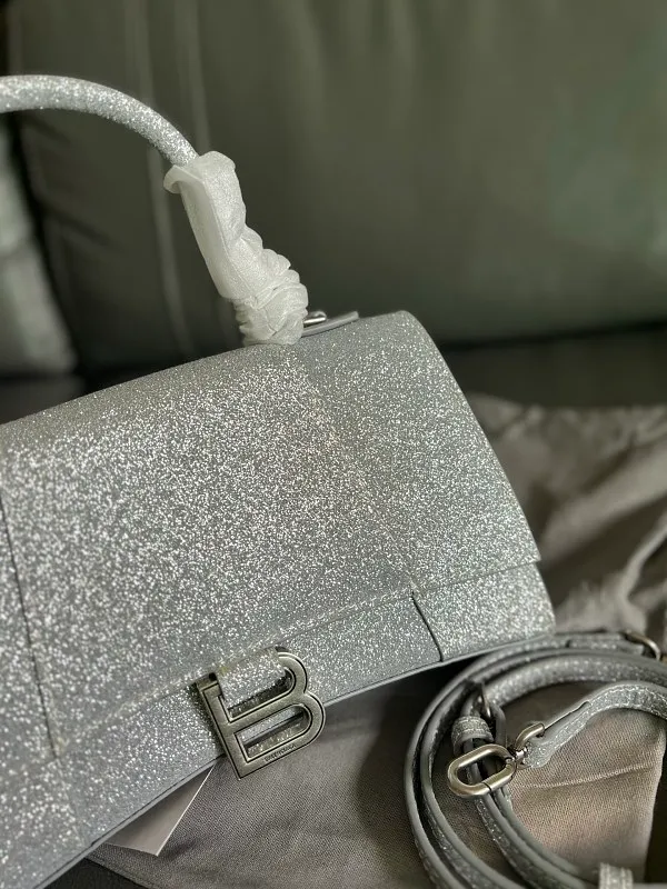 All Categories Official Website "Brand Women's Bags" Women's Bags 💙 BALENCIAGA 2026 New BALENCIAGA Crocodile Pattern Buckle Hourglass Bag