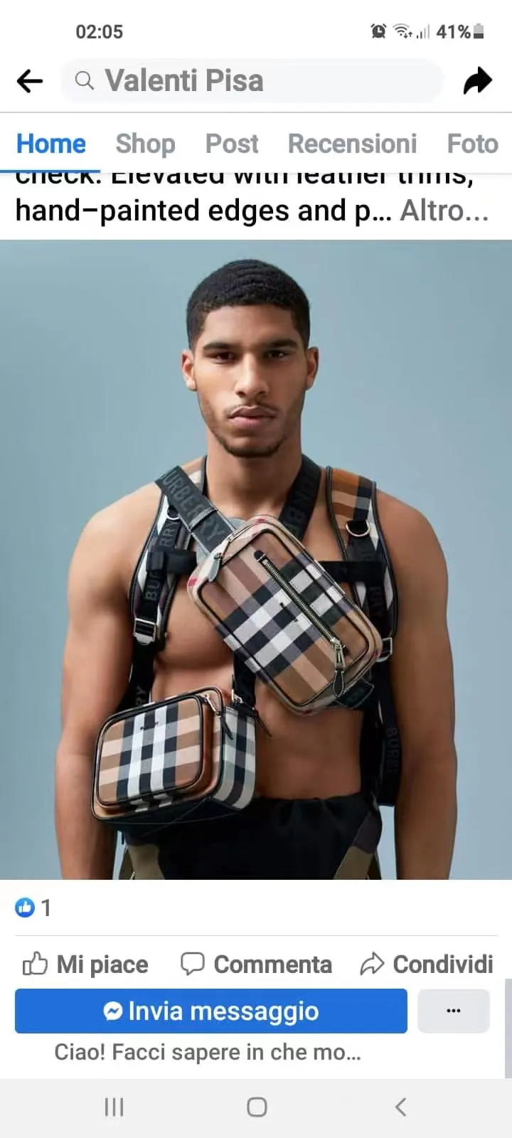 All categories Burberry men's bag (Burbrry) Burberry 40766
