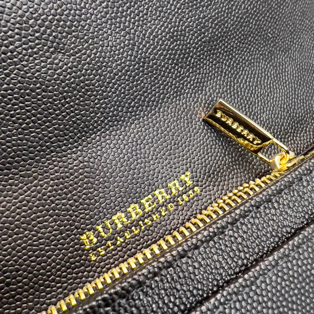 p190📯📯📯[Burberry•Burberry] original product🇮🇹~~🎉👉Exquisite long wallet, made of Italian tanned leather, with Thomas Burberry exclusive logo and multiple card slots. Gold hardware accessories, 👍counter quality, fine workmanship 💋Real shot📷, 🆔🆔1184 black, size 19.5cm*3cm*10cm*.