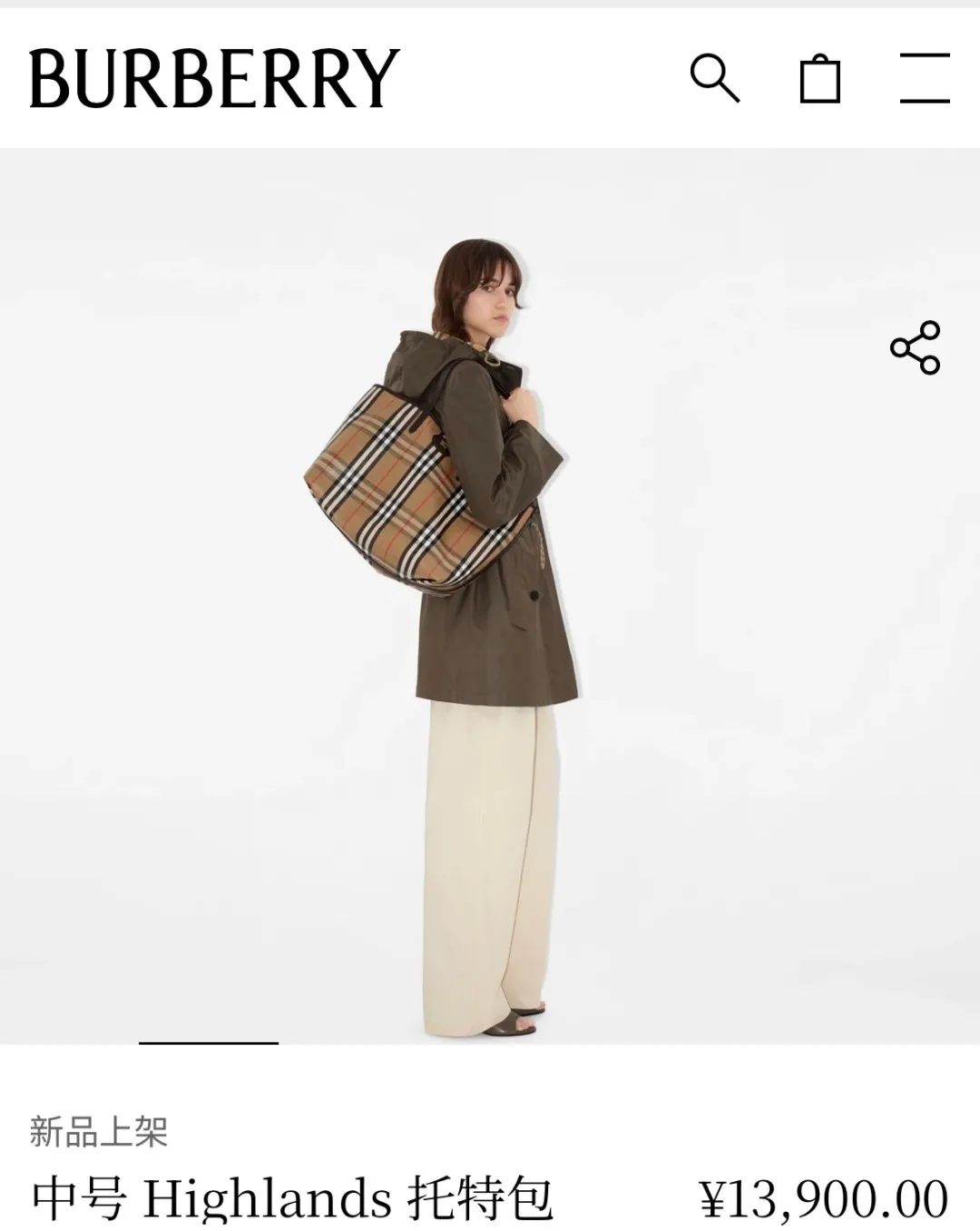 All categories Burberry women's bags (Burberry) Burberry 3816
