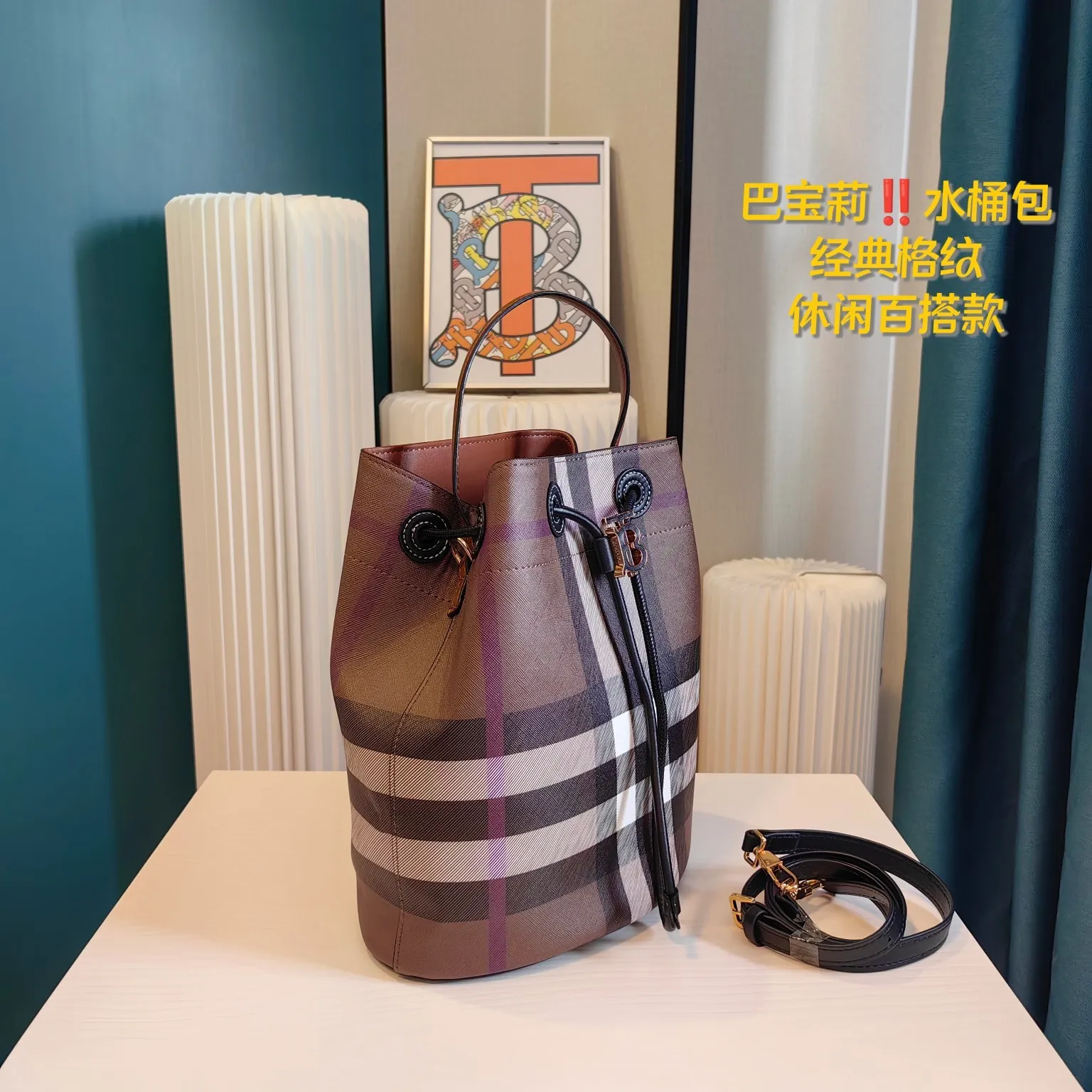 All Categories Official Website "Brand Women's Bags" Women's Bags 💙 Burberry 2024 New Burberry Bucket Bag