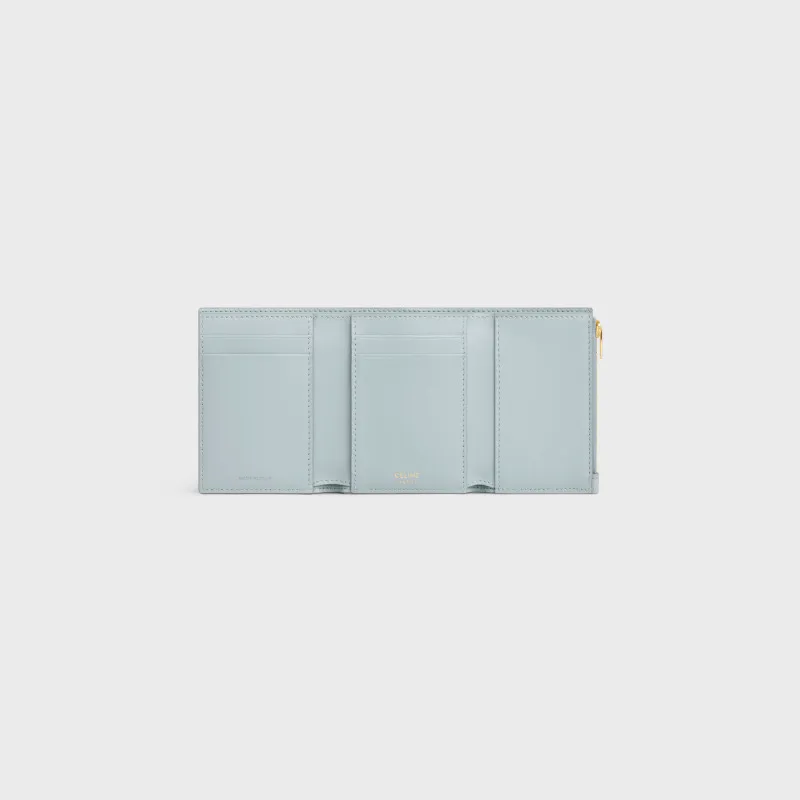 [Special grade pure steel hardware original leather] ¥780 VICTOIRE soft cow leather wallet/new model No.: 10M963GHH.38NO962 963 Glacier blue full leather Size: w10.5×8×2cm.