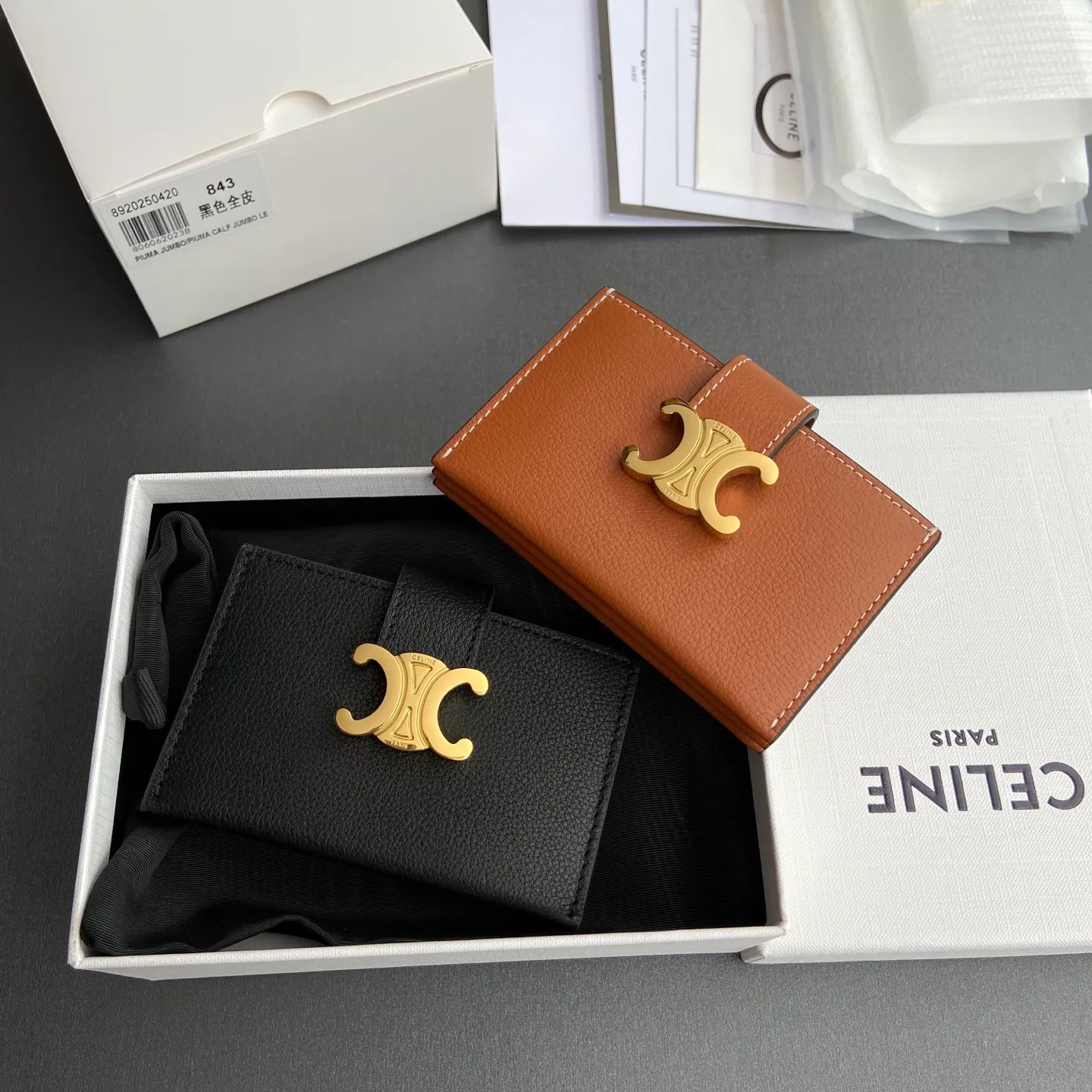 [Special grade pure steel hardware original leather] ¥660 ACCORDEON soft grained cow leather card holder/new model No.: 10N843GHH.38NO 842 843 Size: w11×h7×d2.5cm Combination picture