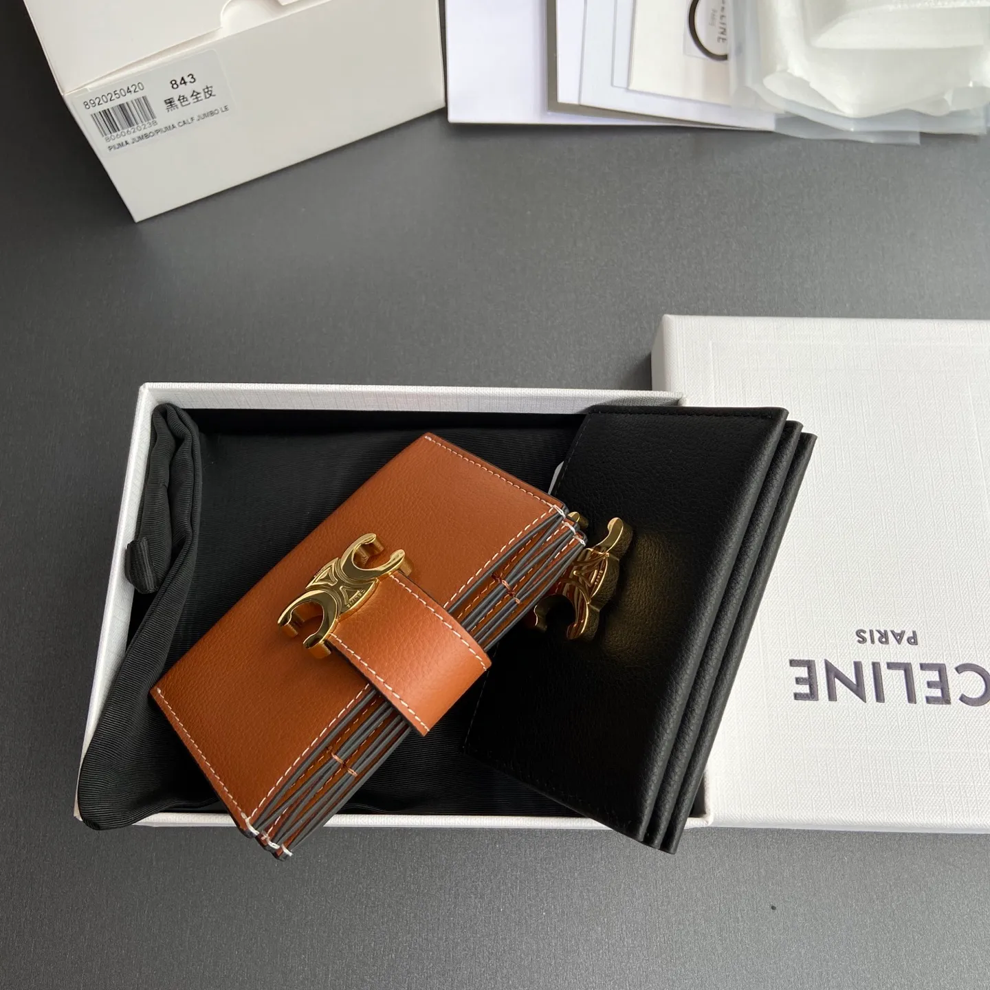 [Special grade pure steel hardware original leather] ¥660 ACCORDEON soft grained cow leather card holder/new model No.: 10N843GHH.38NO 842 843 Size: w11×h7×d2.5cm Combination picture