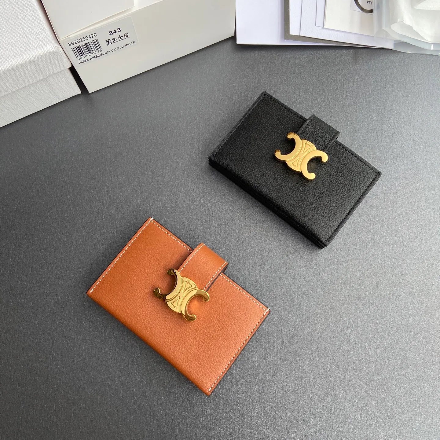 [Special grade pure steel hardware original leather] ¥660 ACCORDEON soft grained cow leather card holder/new model No.: 10N843GHH.38NO 842 843 Size: w11×h7×d2.5cm Combination picture