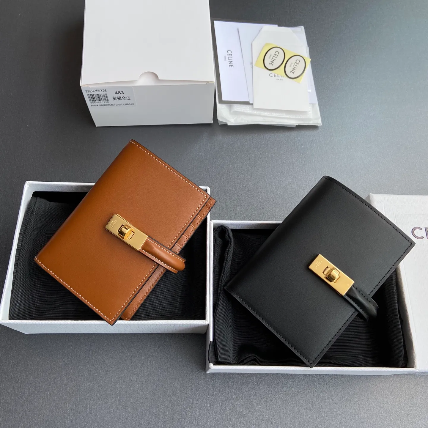 [Special grade pure steel hardware original leather] ¥840 TRIOMPHE16 glossy cow leather wallet No.: 10M483CQ7.04LU483 483 Size: w12.7×h9×d2.5cm Combination picture