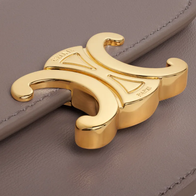 [Special grade pure steel hardware original leather] TRIOMPHE bright cow leather flip card holder/2024 small competition No.: 10I 582 CPJ.04LU 583 pebble full leather