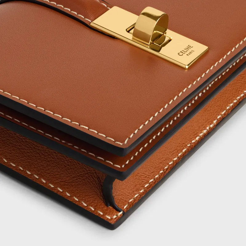 [Special grade pure steel hardware original leather] ¥620 TRIOMPHE bright cow leather card holder No.: 10M473GCG.38NO473 473 Yellow brown full leather Size: w10.2×h7.5×d2.5cm