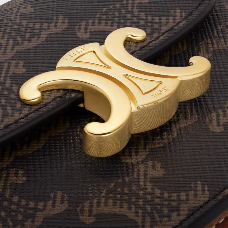[Special grade pure steel hardware original leather] ¥640 TRIOMPHE logo printed cow leather business card bag/new model No.: 10N 062 FOZ.24VR 063 062 yellow brown/presbyopia Size: w10.5×h8.5×d3cm