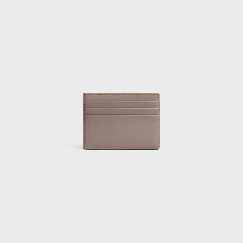 [Special grade pure steel hardware original leather] ¥460 TRIOMPHE bright cow leather card holder / No.: 10L832CQH.04LU833 833 Pebble full leather Size: w11×8cm