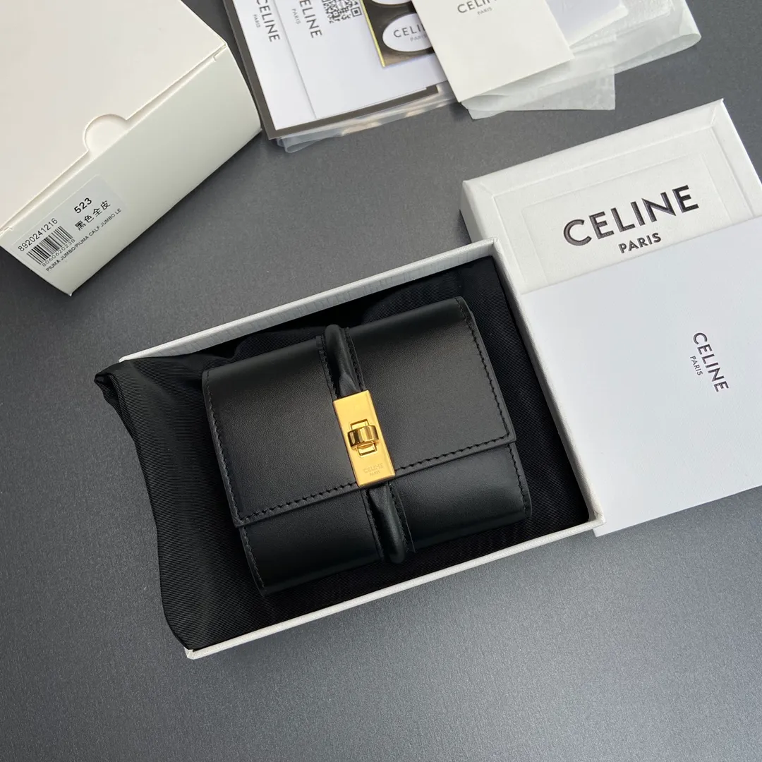 [Special grade pure steel hardware original leather] ¥800 TRIOMPHE bright cow leather wallet No.: 10M523GCG.04LU 523 523 Size: w10.5×9×3cm. Xiaosai combination picture