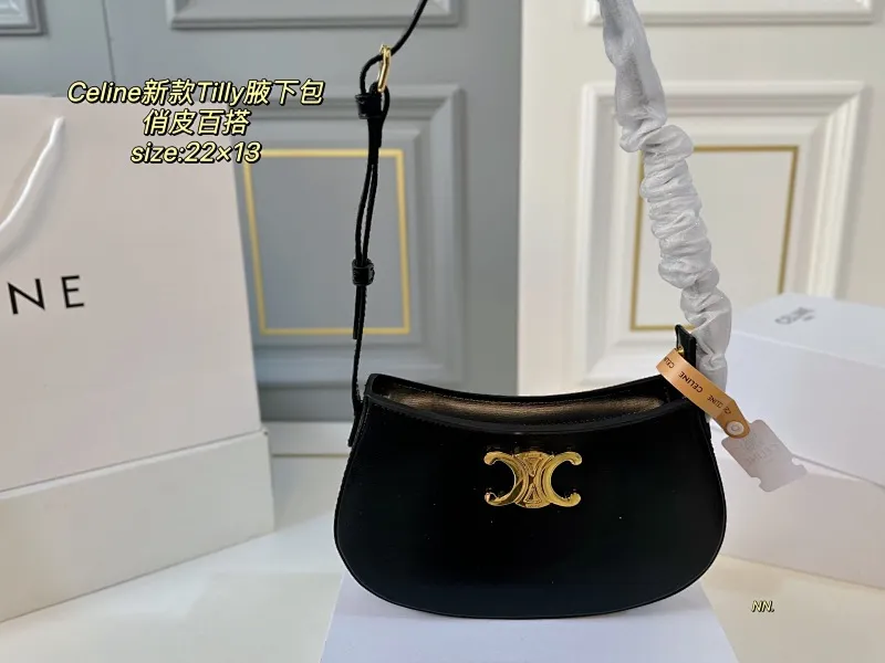 All Categories Official Website "Brand Women's Bags" Women's Bags 💙 Celine 2025 New Celine Tilly Underarm Bag