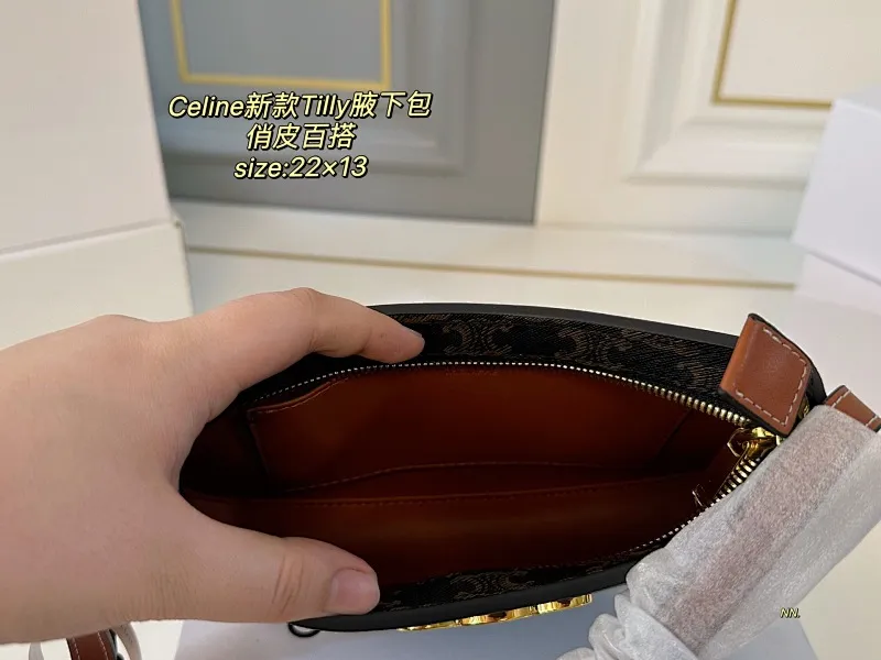 All Categories Official Website "Brand Women's Bags" Women's Bags 💙 Celine 2025 New Celine Tilly Underarm Bag