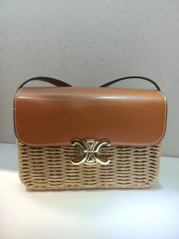 All Categories Official Website "Brand Women's Bags" Women's Bags 💙 Celine 2026 Official Website Celine Arc de Triomphe Series Straw Bags