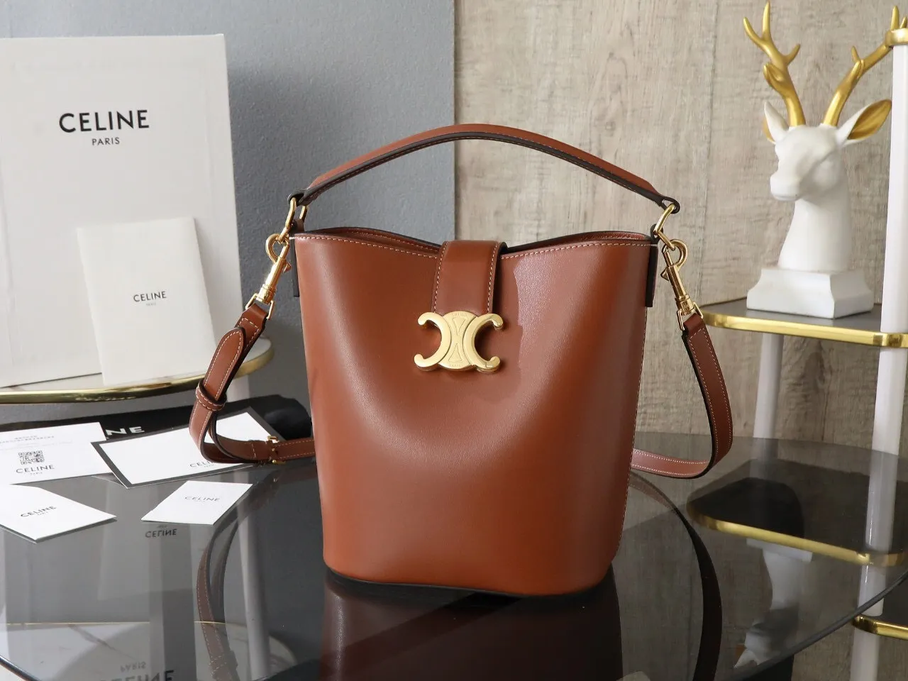 All Categories Official Website "Brand Women's Bags" Women's Bags 💙 Celine 2025 New Celine Bucket Bag