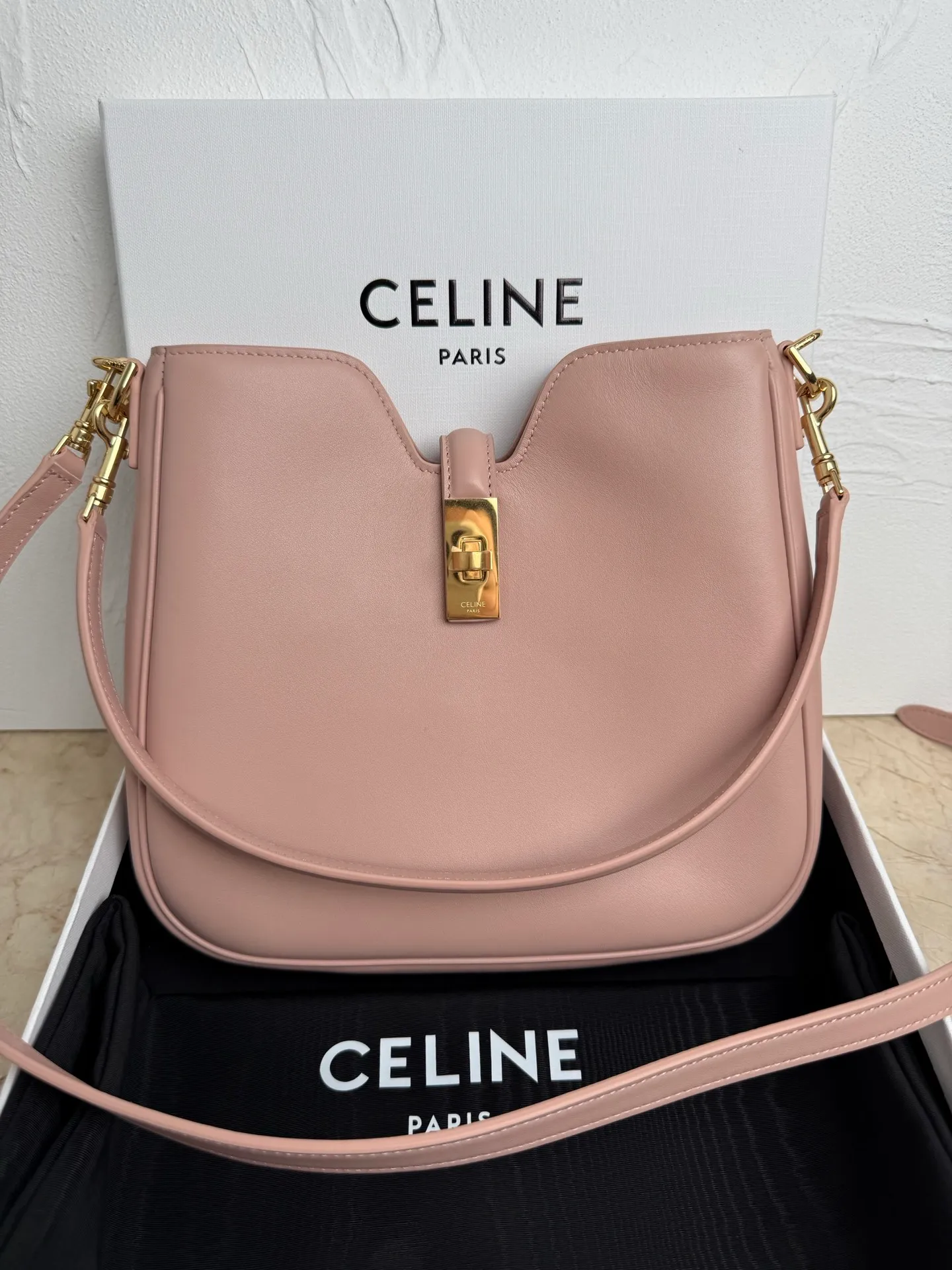 p1600CAMILLE 16💓2025 New SOFT Small Smooth Cow Leather Handbag👜This model cannot hold larger smart tablets such as IPAD. Cow leather Sheep leather lining Hand carry, shoulder and crossbody Rotary lock closure 1 main compartment 1 inner zipper pocket 1 detachable hand/shoulder strap, length 8.6 inches (22 cm) 1 detachable and adjustable shoulder strap, 9.7 X 8.5 X 2 inches (24.5 X 21.5