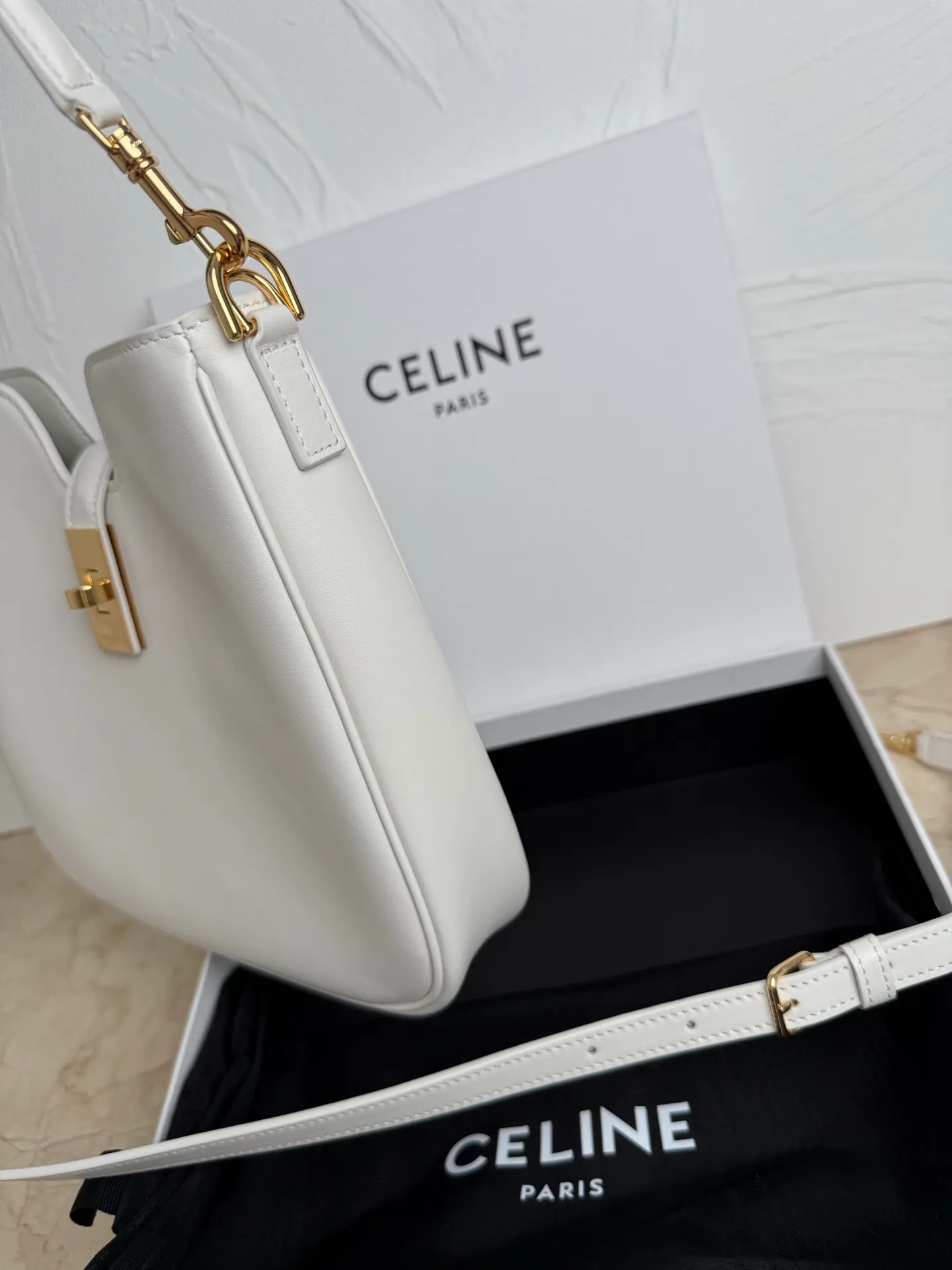 p1600 CAMILLE 16💓2025 New SOFT Small Smooth Cow Leather Handbag👜This model cannot fit larger smart tablets such as IPAD. Cow leather Sheep leather lining Hand carry, shoulder and crossbody Rotary lock closure 1 main compartment 1 inner zipper pocket 1 detachable hand/shoulder strap, length 8.6 inches (22 cm) 1 detachable and adjustable shoulder strap, 9.7 X 8.5 X 2 inches (24.5 X 21.5