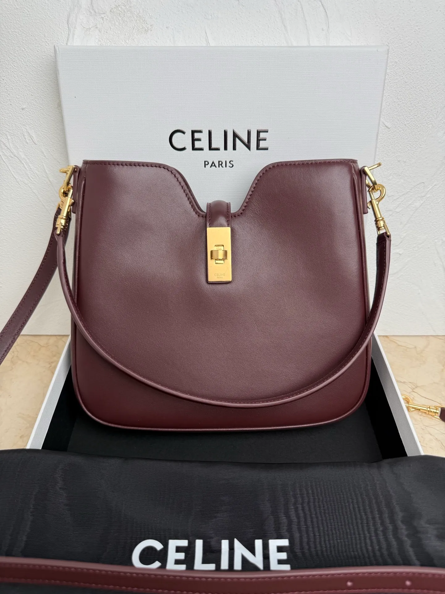 p1600 CAMILLE 16💓2025 New SOFT Small Smooth Cow Leather Handbag👜This model cannot fit larger smart tablets such as IPAD. Cow leather Sheep leather lining Hand carry, shoulder and crossbody Rotary lock closure 1 main compartment 1 inner zipper pocket 1 detachable hand/shoulder strap, length 8.6 inches (22 cm) 1 detachable and adjustable shoulder strap, 9.7 X 8.5 X 2 inches (24.5 X 21.5