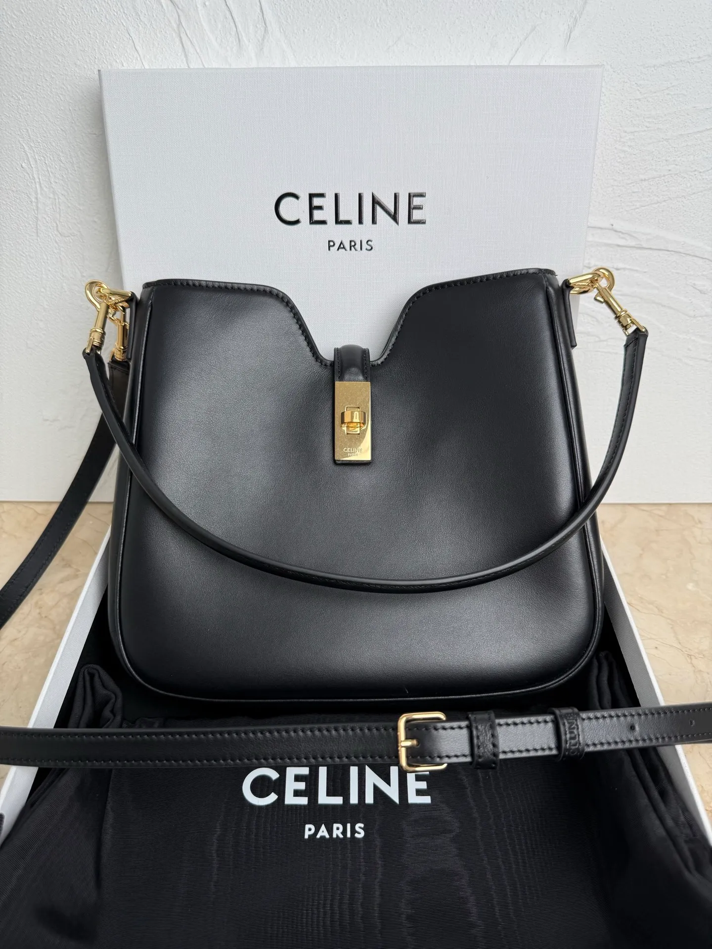 p1600 CAMILLE 16💓2025 New SOFT Small Smooth Cow Leather Handbag👜This model cannot fit larger smart tablets such as IPAD. Cow leather Sheep leather lining Hand carry, shoulder and crossbody Rotary lock closure 1 main compartment 1 inner zipper pocket 1 detachable hand/shoulder strap, length 8.6 inches (22 cm) 1 detachable and adjustable shoulder strap, 9.7 X 8.5 X 2 inches (24.5 X 21.5