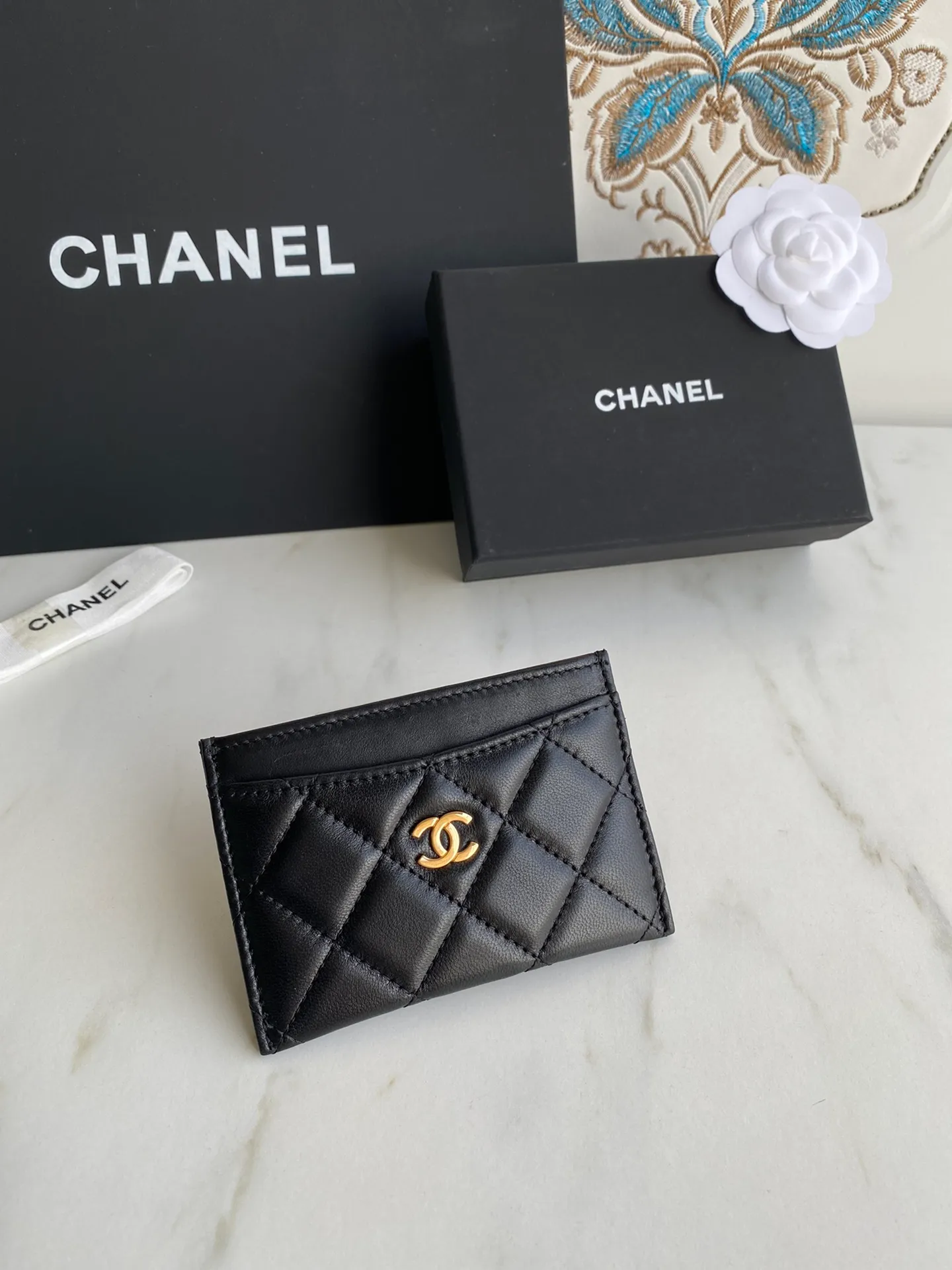 190💰【Original quality】【With serial code】CHANEL, classic card holder! Original quality, caviar small ball pattern series, classic series, exquisite details, full set of packaging, style number (AP426) 31510... size 11*7.5*1