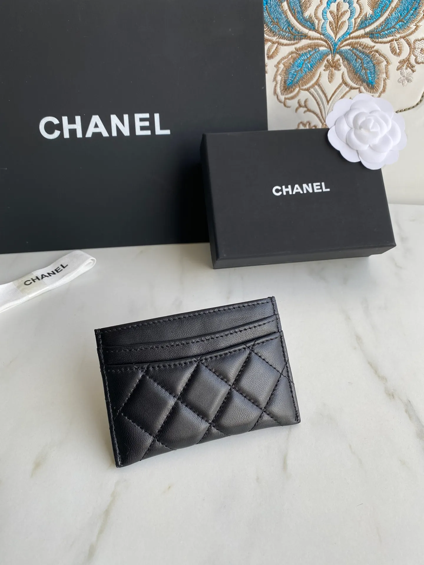 190💰【Original quality】【With serial code】CHANEL, classic card holder! Original quality, caviar small ball pattern series, classic series, exquisite details, full set of packaging, style number (AP426) 31510... size 11*7.5*1