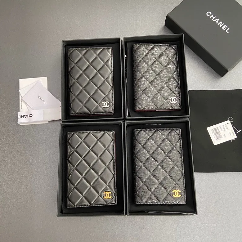 [Special grade hardware original leather] Xiaoxiang passport holder series, quilted with iconic metal logo No.: 80385 Combination picture