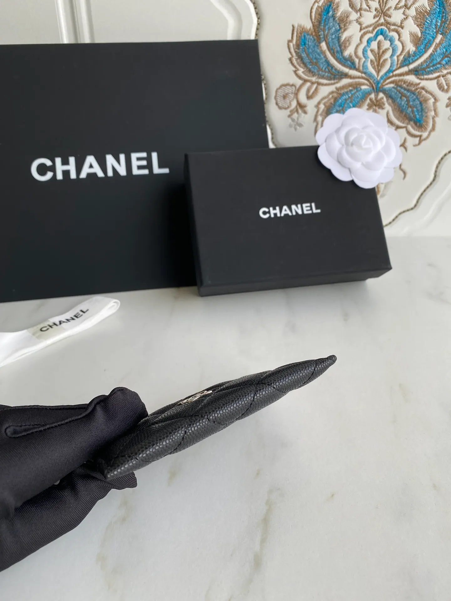 190💰【Original quality】【With serial code】CHANEL, classic card holder! Original quality, caviar small ball pattern series, classic series, exquisite details, full set of packaging, style number (AP426) 31510... size 11*7.5*1