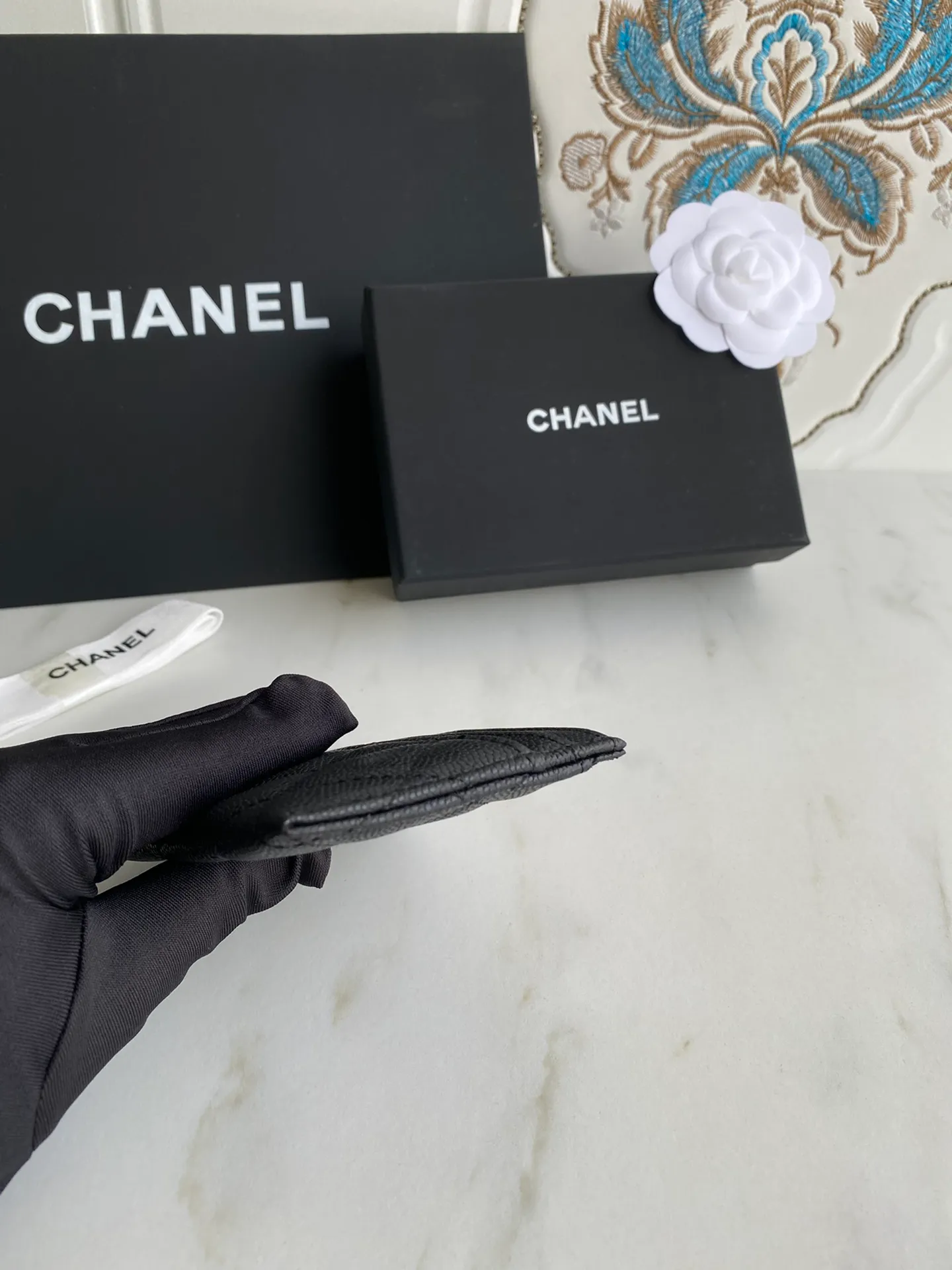 190💰【Original quality】【With serial code】CHANEL, classic card holder! Original quality, caviar small ball pattern series, classic series, exquisite details, full set of packaging, style number (AP426) 31510... size 11*7.5*1