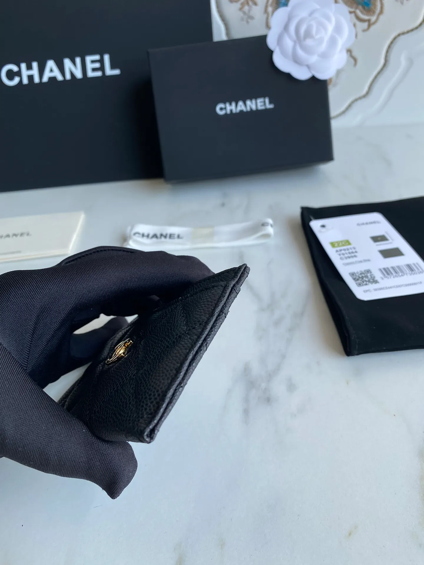 190💰【Original quality】【With serial code】CHANEL, classic card holder! Original quality, caviar small ball pattern series, classic series, exquisite details, full set of packaging, style number (AP426) 31510... size 11*7.5*1