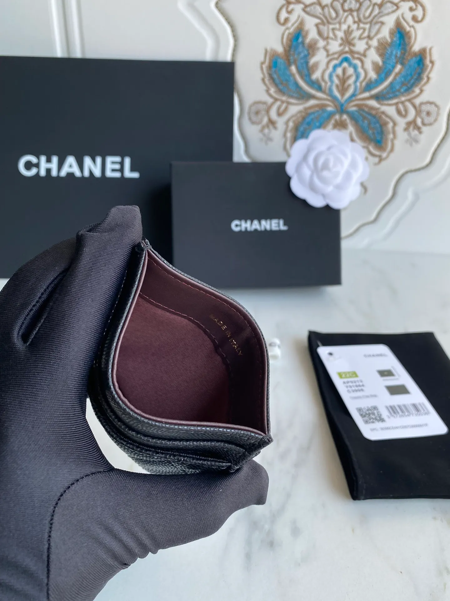 190💰【Original quality】【With serial code】CHANEL, classic card holder! Original quality, caviar small ball pattern series, classic series, exquisite details, full set of packaging, style number (AP426) 31510... size 11*7.5*1