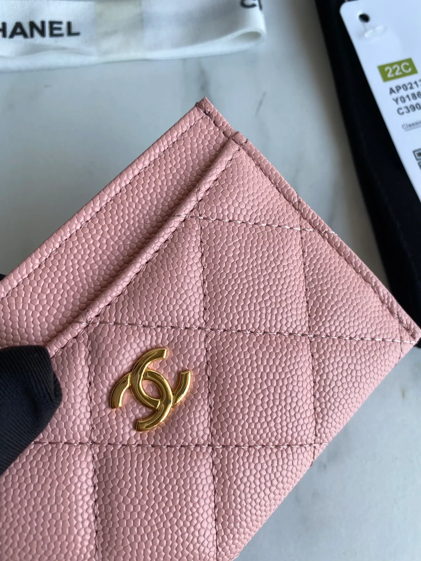 190💰【Original quality】【With serial code】CHANEL, classic card holder! Original quality, caviar small ball pattern series, classic series, exquisite details, full set of packaging, style number (AP426) 31510... size 11*7.5*1
