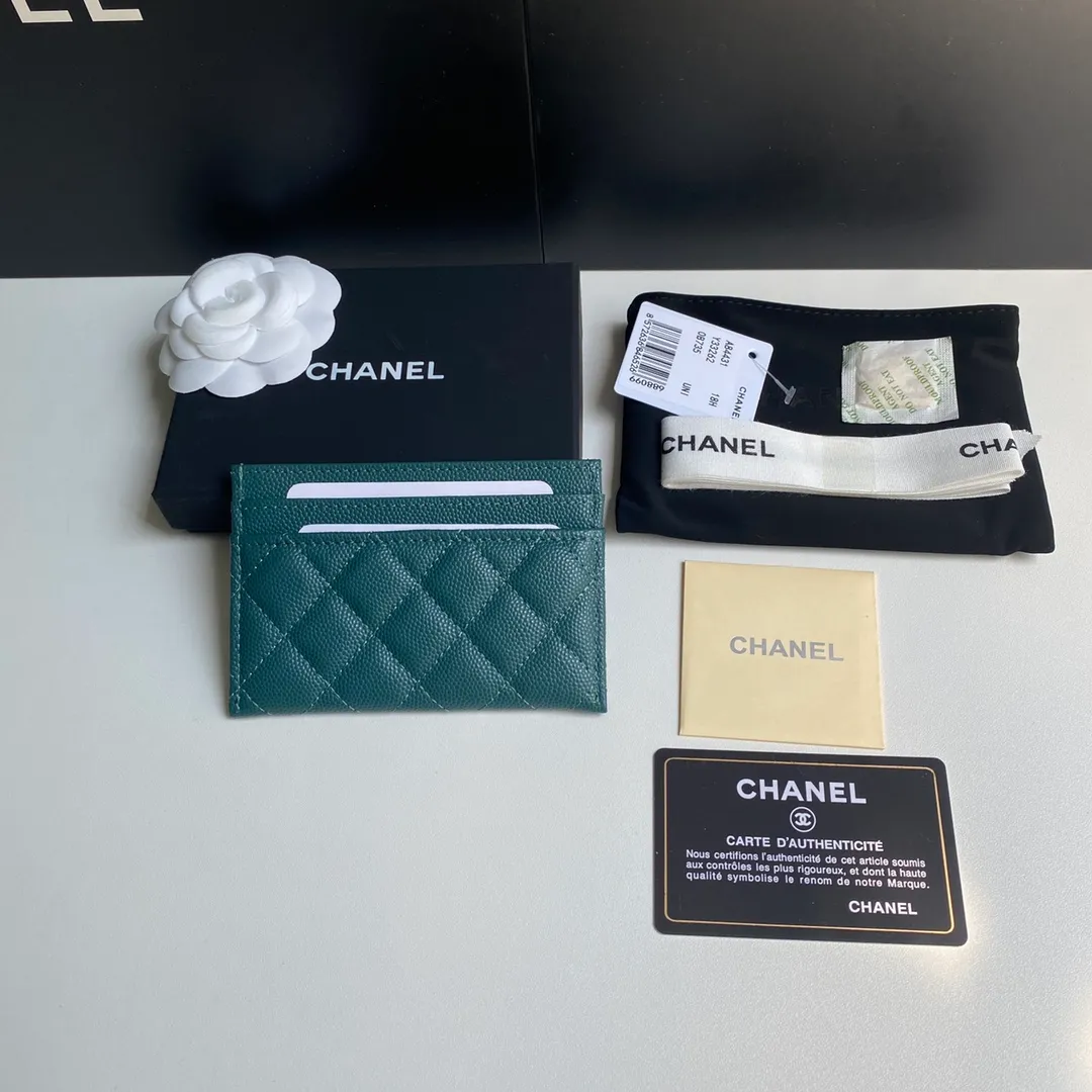 220💰 [Original order quality] [Delivery packaging] CHANEL, original order quality, leboy card holder 💦 style number A84431 top leather hardware, beautiful details, complete package! Size 11*7.5*1.