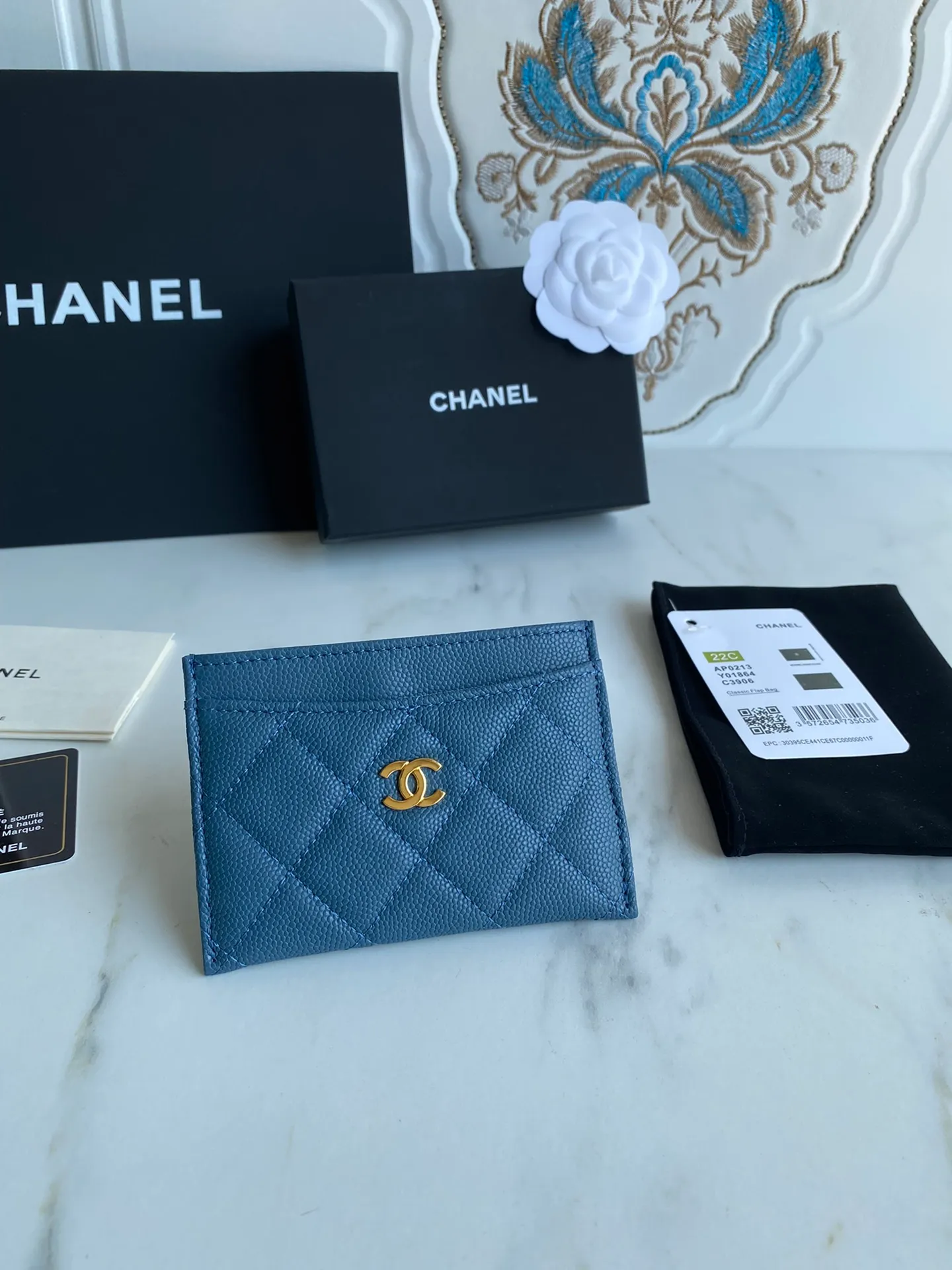 190💰【Original quality】【With serial code】CHANEL, classic card holder! Original quality, caviar small ball pattern series, classic series, exquisite details, full set of packaging, style number (AP426) 31510... size 11*7.5*1