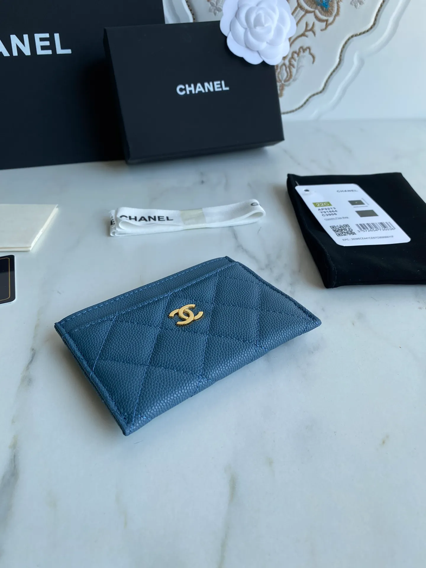 190💰【Original quality】【With serial code】CHANEL, classic card holder! Original quality, caviar small ball pattern series, classic series, exquisite details, full set of packaging, style number (AP426) 31510... size 11*7.5*1