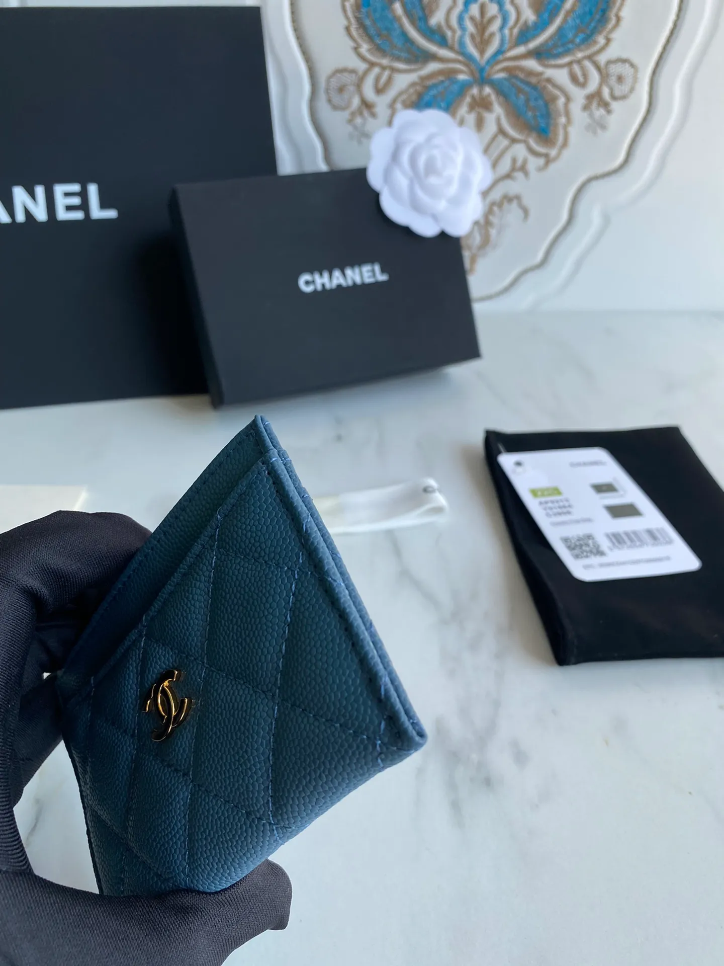 190💰【Original quality】【With serial code】CHANEL, classic card holder! Original quality, caviar small ball pattern series, classic series, exquisite details, full set of packaging, style number (AP426) 31510... size 11*7.5*1