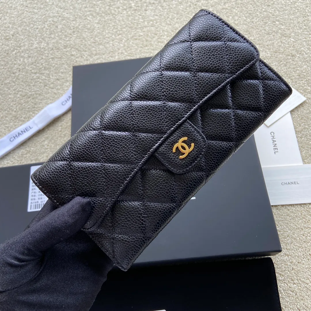 460💰Xiaoxiang imported Italian grained calfskin Item No.: A80758 Size: w19×h10.5×3cm Color: Black ball-grained leather with golden steel mark