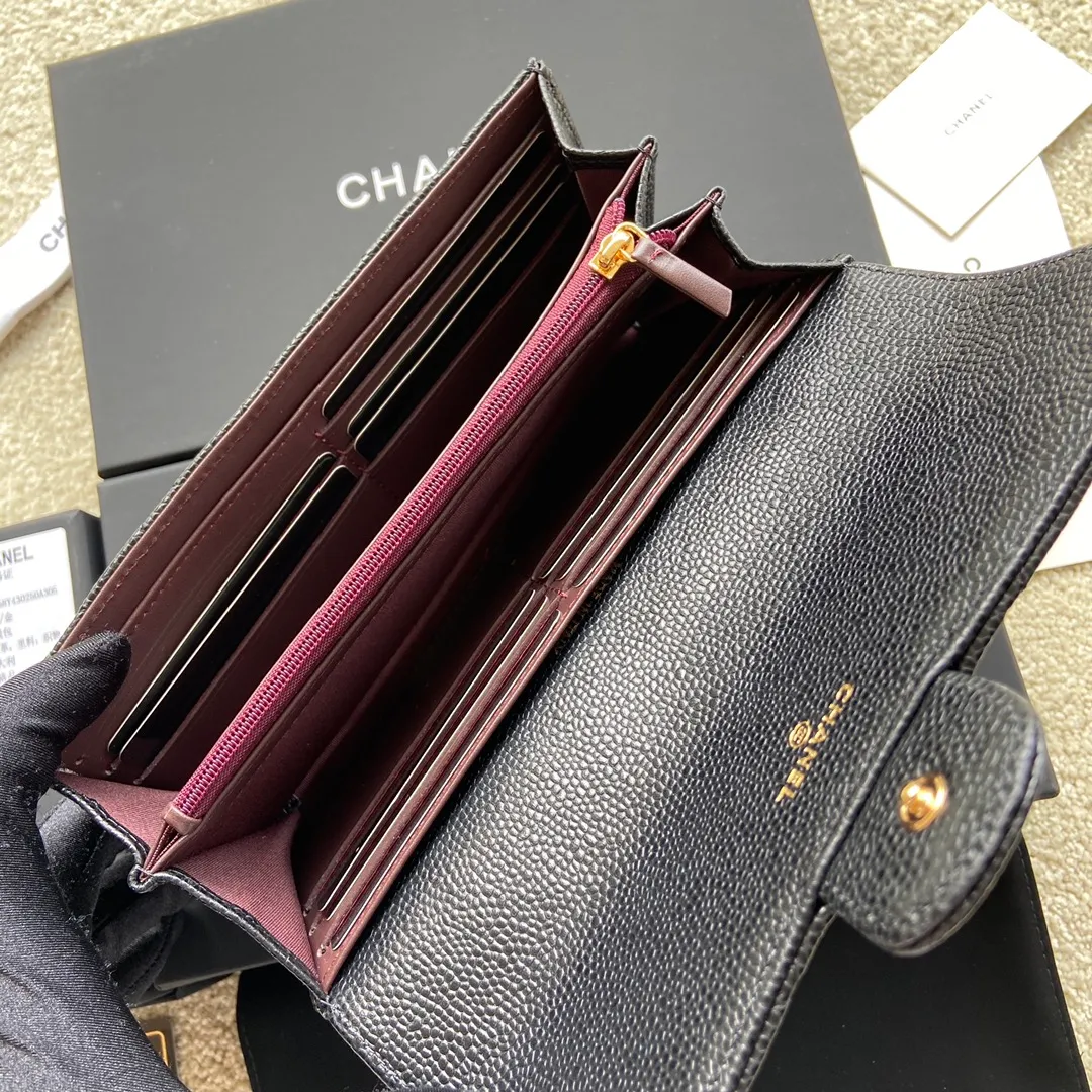 460💰Xiaoxiang imported Italian grained calfskin Item No.: A80758 Size: w19×h10.5×3cm Color: Black ball-grained leather with golden steel mark