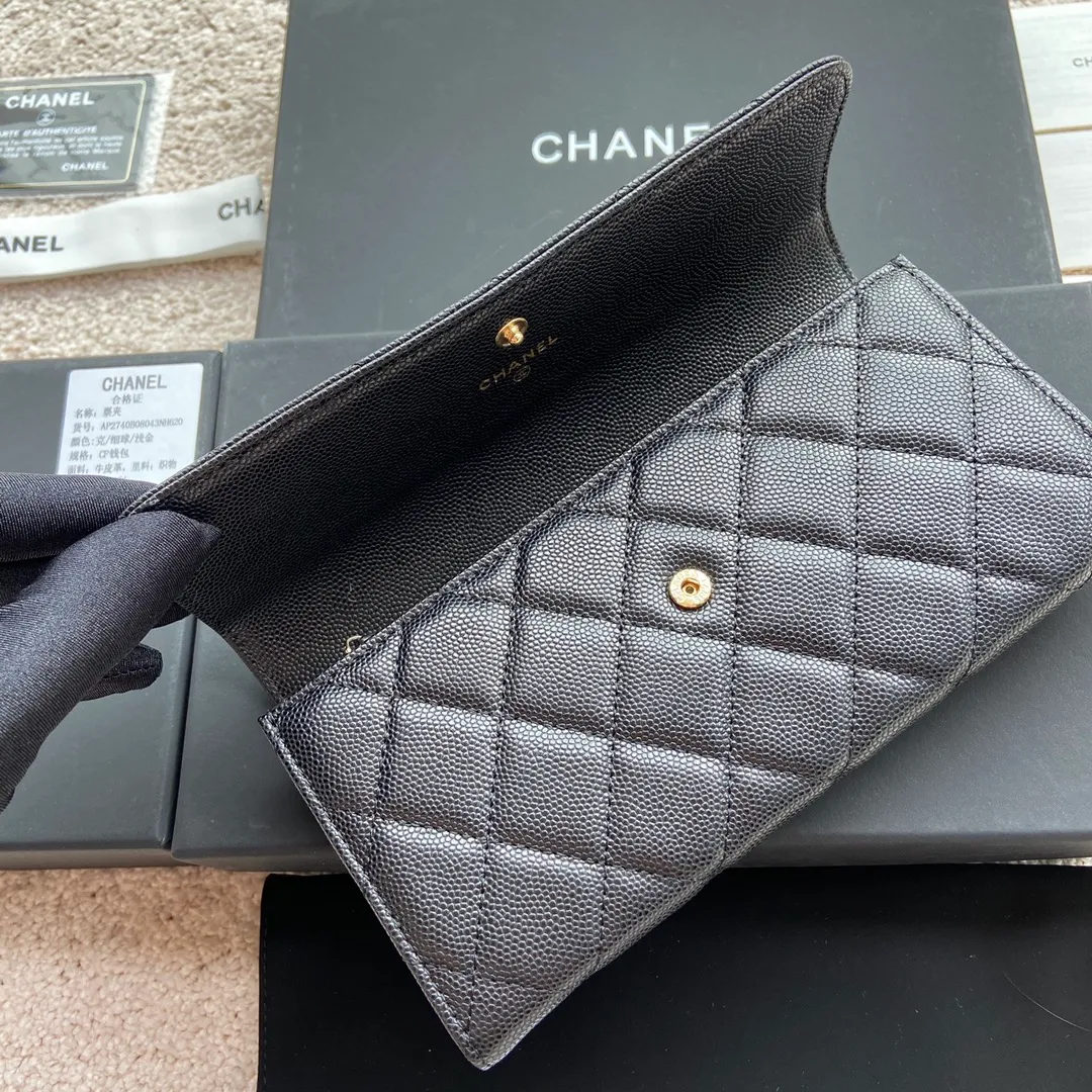 Xiaoxiang imported Italian fine grain cowhide Item number: AP5480 💰:540 Size: w19×h10.5×d3cm Color: black ball pattern with gold mark