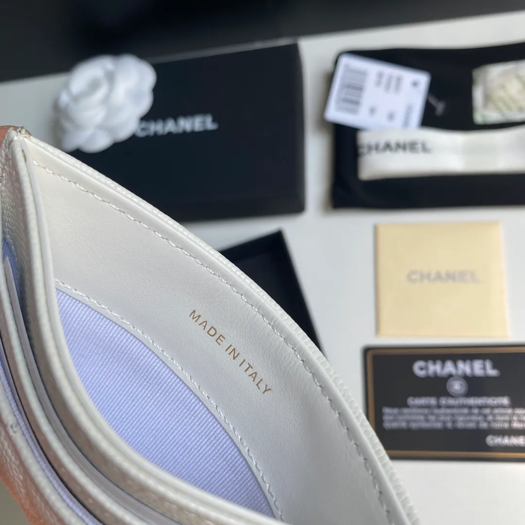 220💰 [Original order quality] [Delivery packaging] CHANEL, original order quality, leboy card holder 💦 style number A84431 top leather hardware, beautiful details, complete package! Size 11*7.5*1.